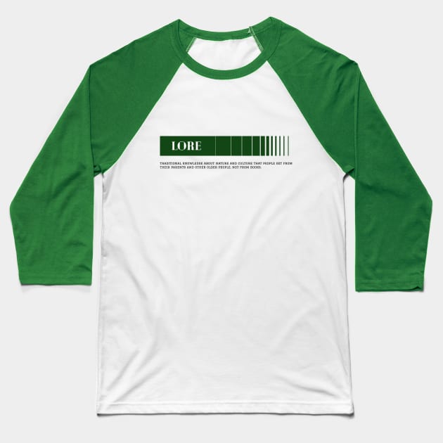 Lore Baseball T-Shirt by  Archikatka.Studio